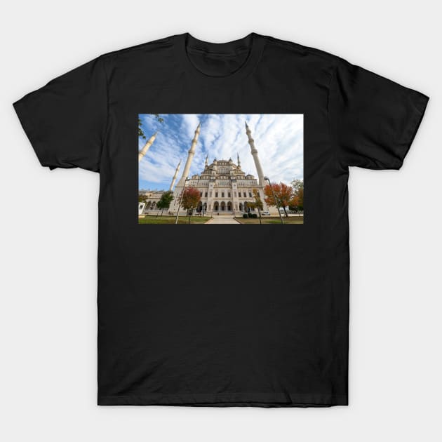 Sabanci Central Mosque in Adana, Turkey T-Shirt by mitzobs